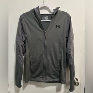 Under Armour Cold Gear Women’s Full Zip Charcoal Jacket Excellent Condition